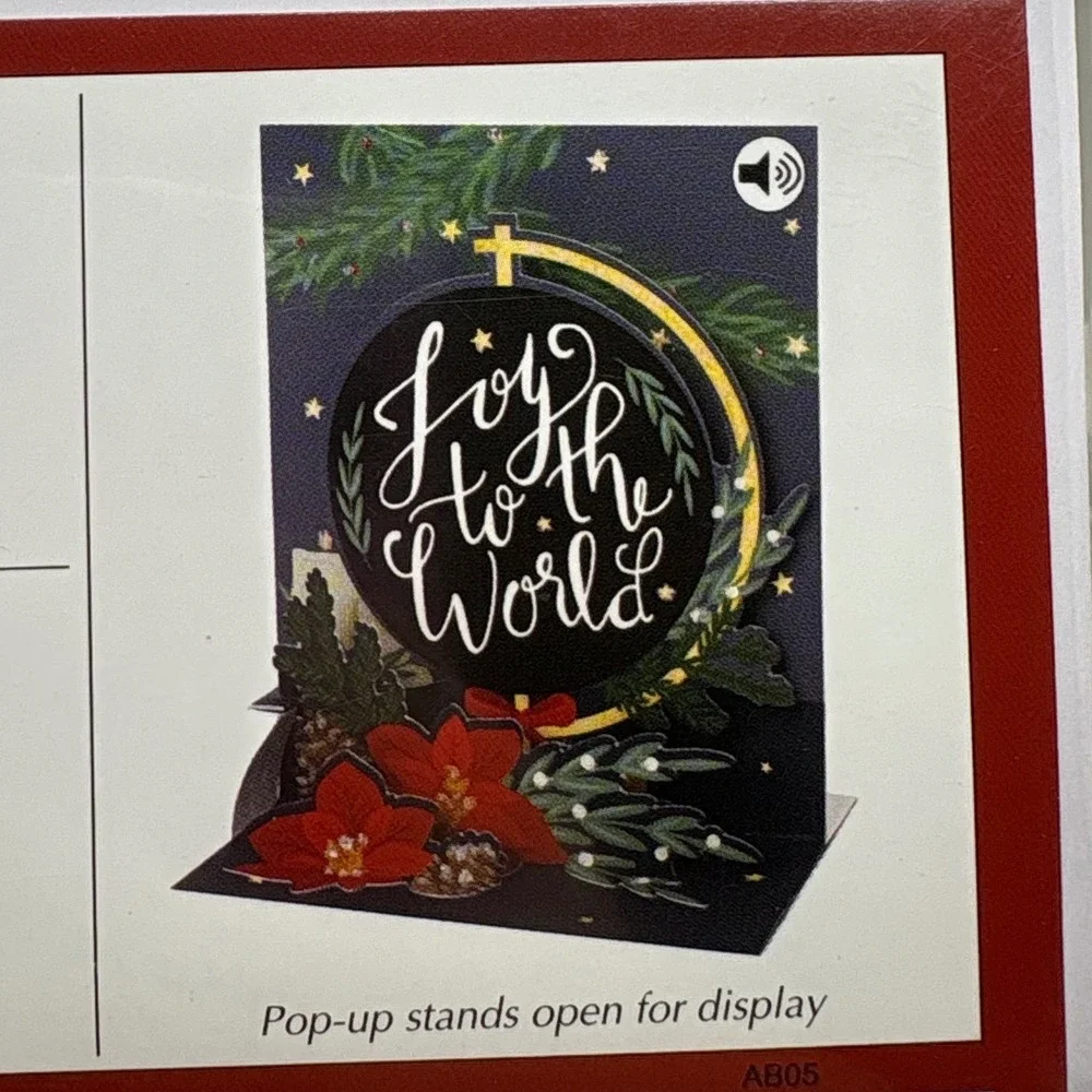 Christmas Pop‎ Up Cards Lot of 4 Santa Reindeer Snowman Joy Wreath Merry Decor